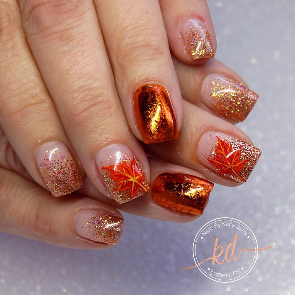 Ногти осень