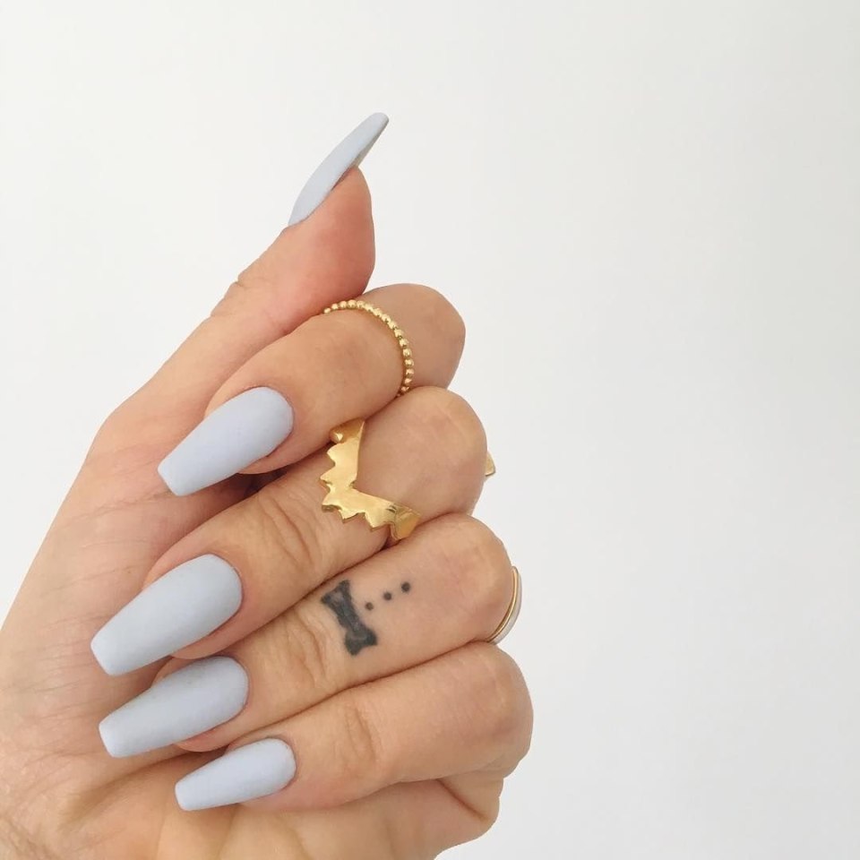 Маникюр 2020 на длинные ногти балерина осень