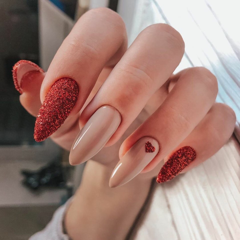 Маникюр на форму балерина