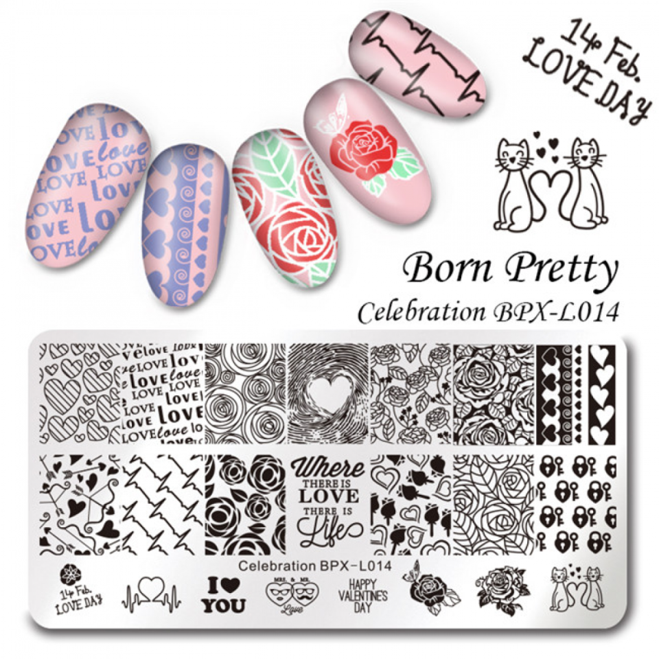 Пластина born pretty l-014