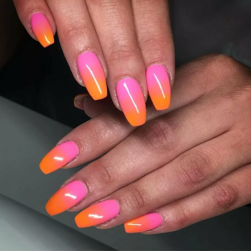 Градиент на ногтях