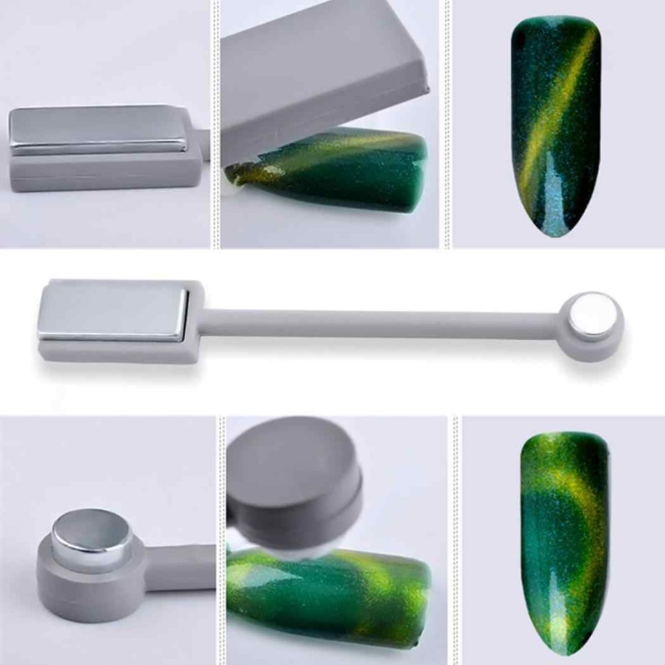 Магнит для лака кошачий глаз двойной