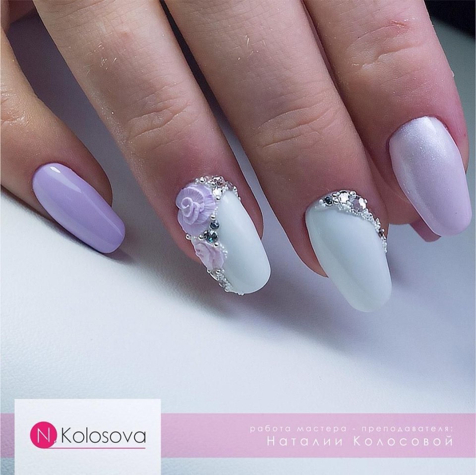 Смотреть фото красивый маникюр на ногти сияние