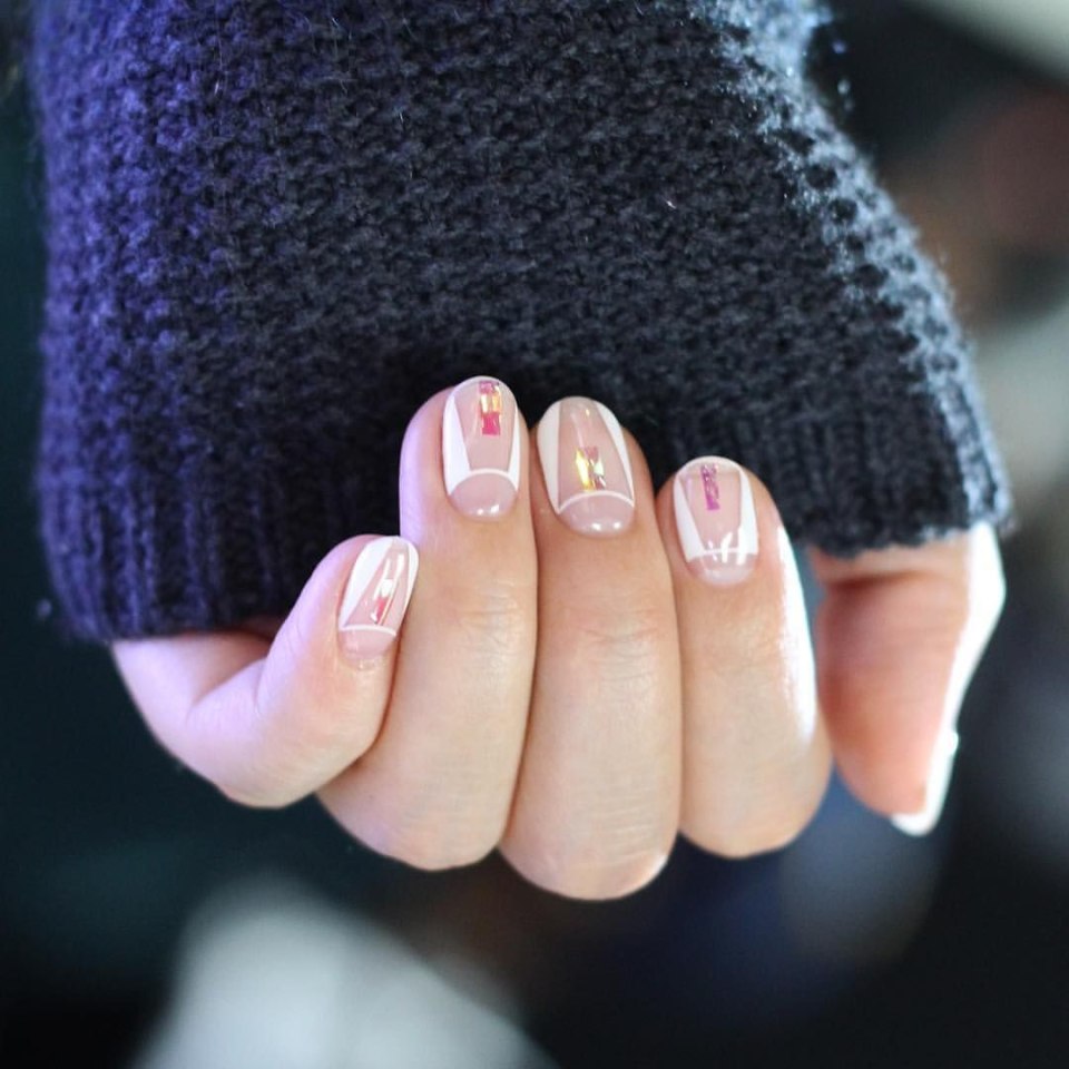 Двухцветный френч