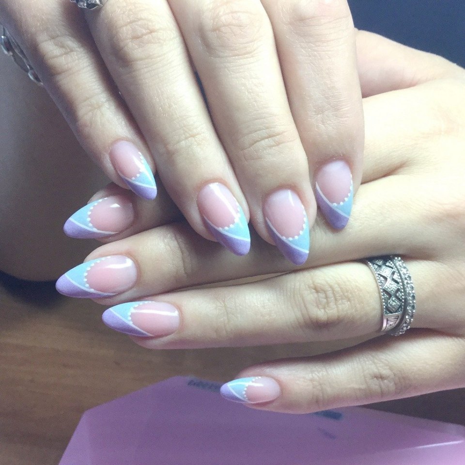 Ногти французский маникюр