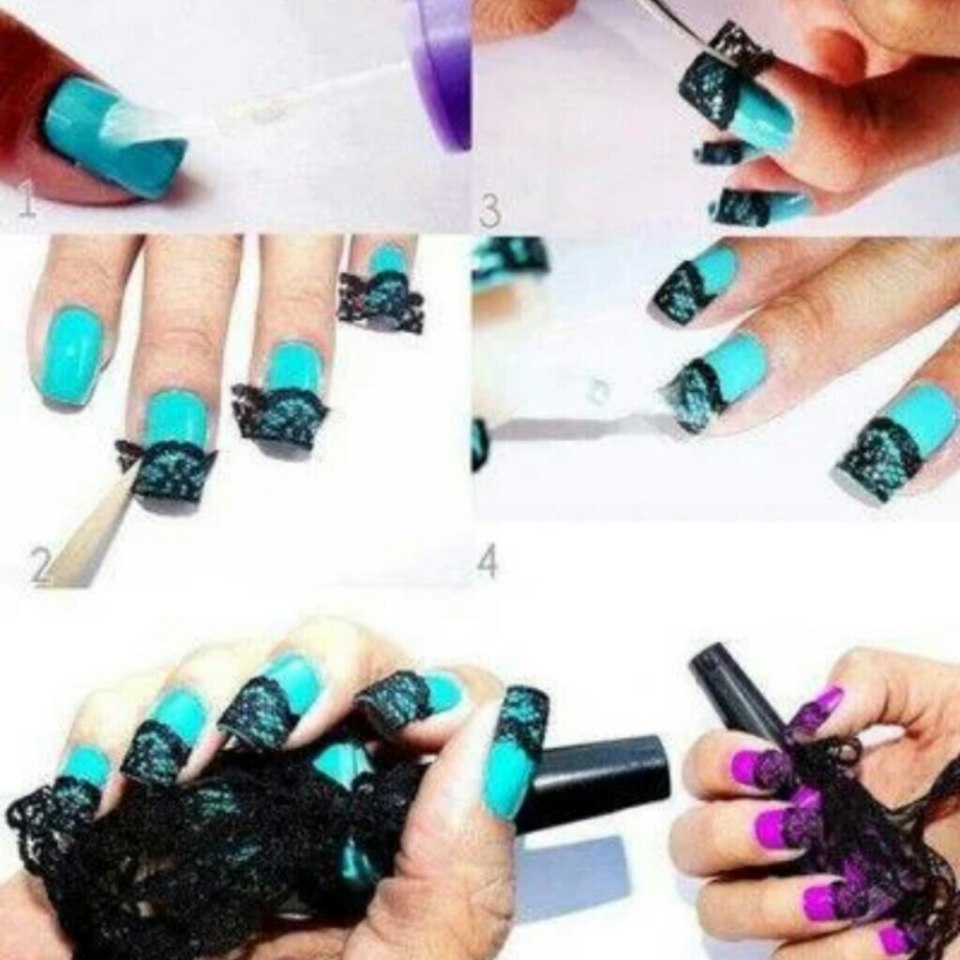 Красивый маникюр со стемпингом