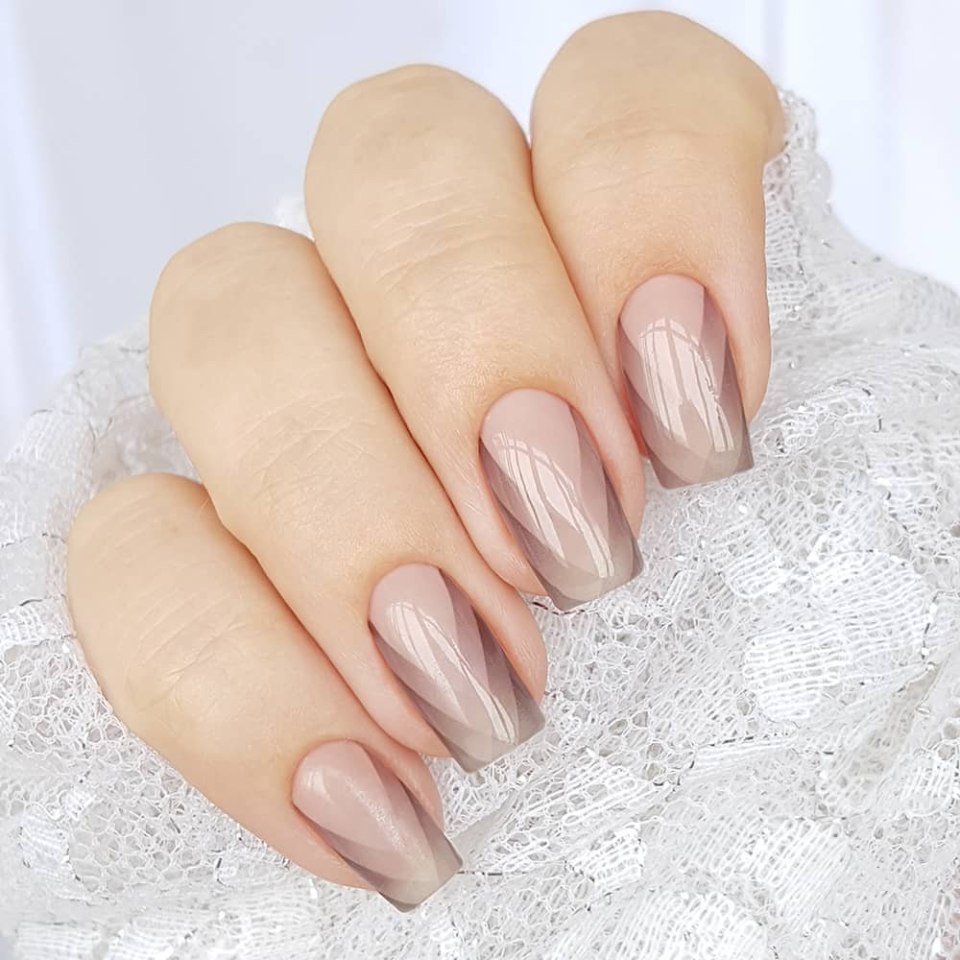 Френч градиент омбре