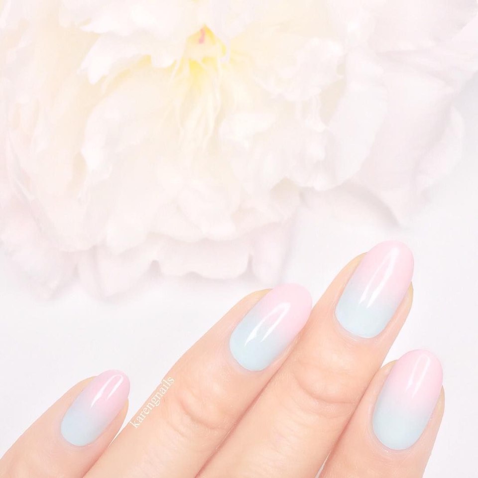 Маникюр градиент нюдовый