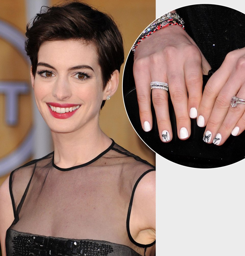 Ногти Энн Хэтэуэй