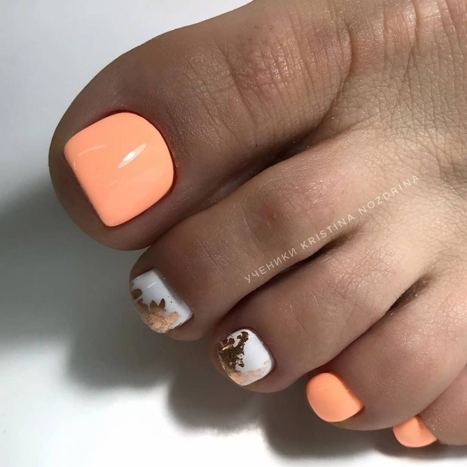 Педикюр на короткие ногти