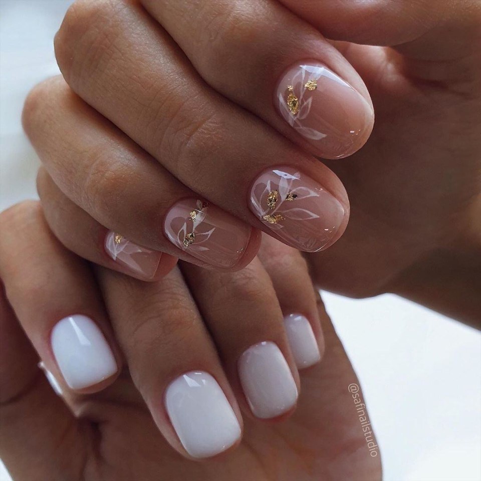 Красивый маникюр на короткие ногти