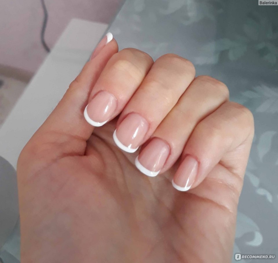 Френч на ногтях фото до и после