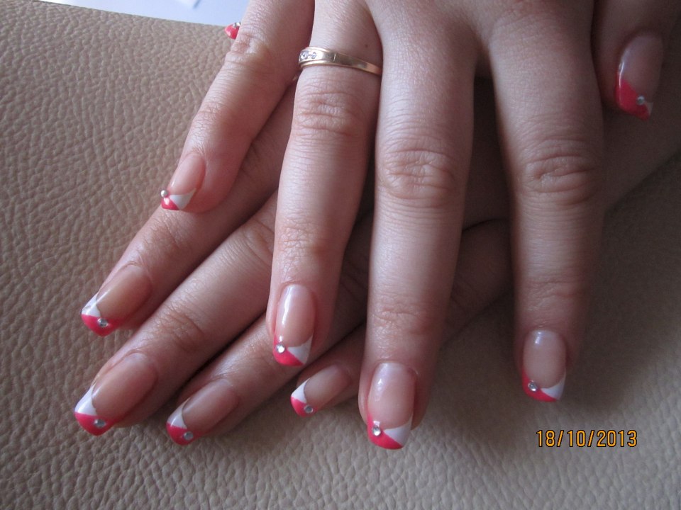 Классический френч на типсах