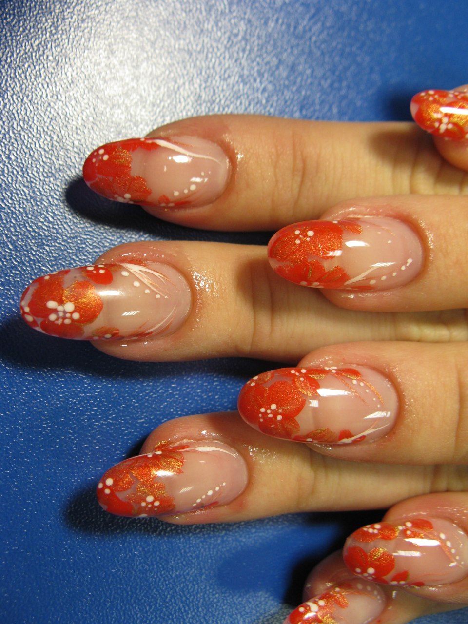 Отросшие нарощенные ногти