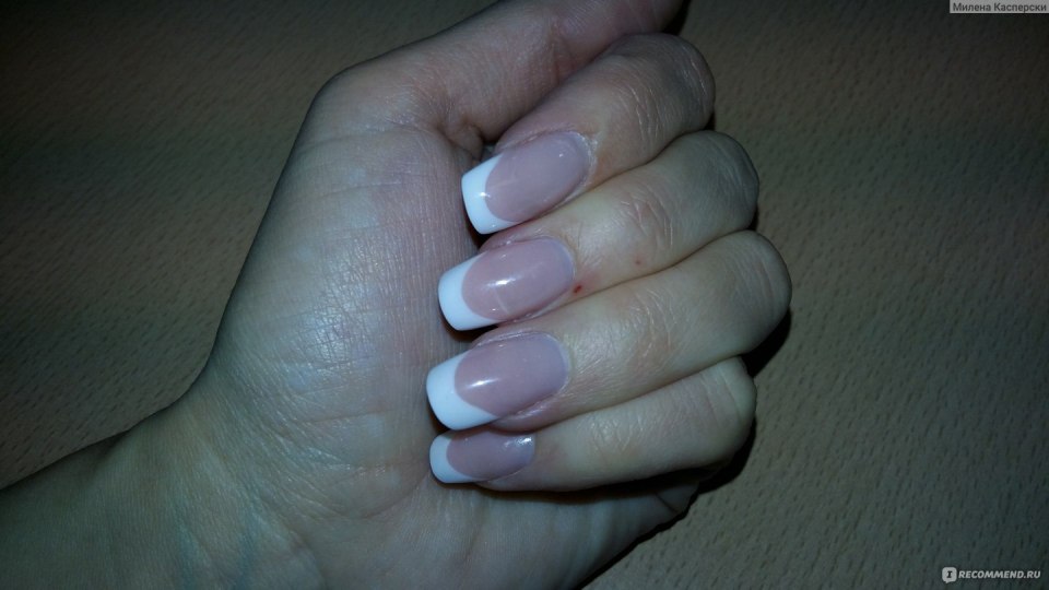 Выкладной френч гелем