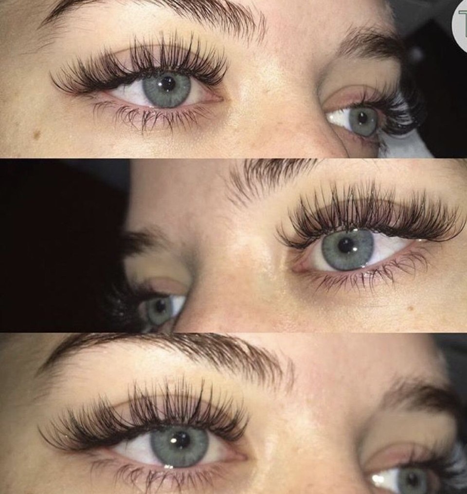 Нарощенные ресницы изгиб d