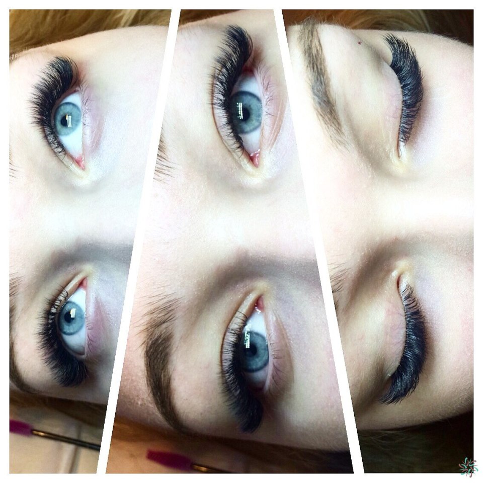 Наращивание ресниц 2д изгиб д 8-12 мм