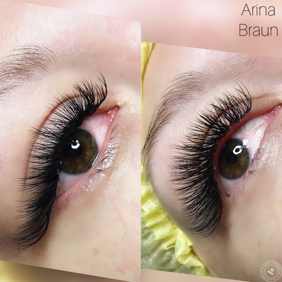 Виды нарощенных ресниц кукольный