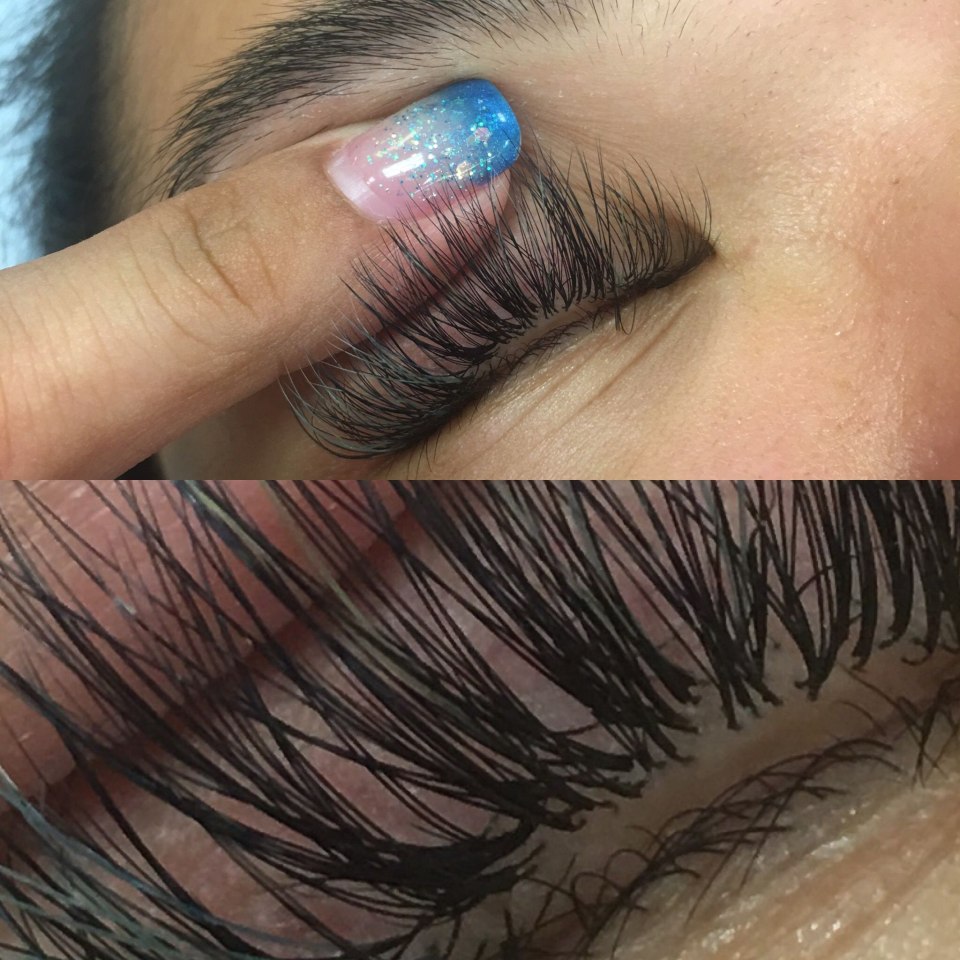 Нарощенные ресницы естественный вид