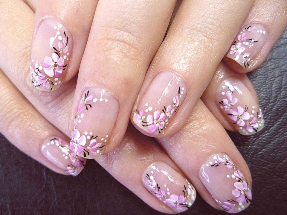 Красивый френч с цветами