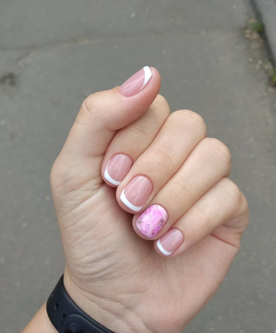 Гель лак на короткие круглые ногти