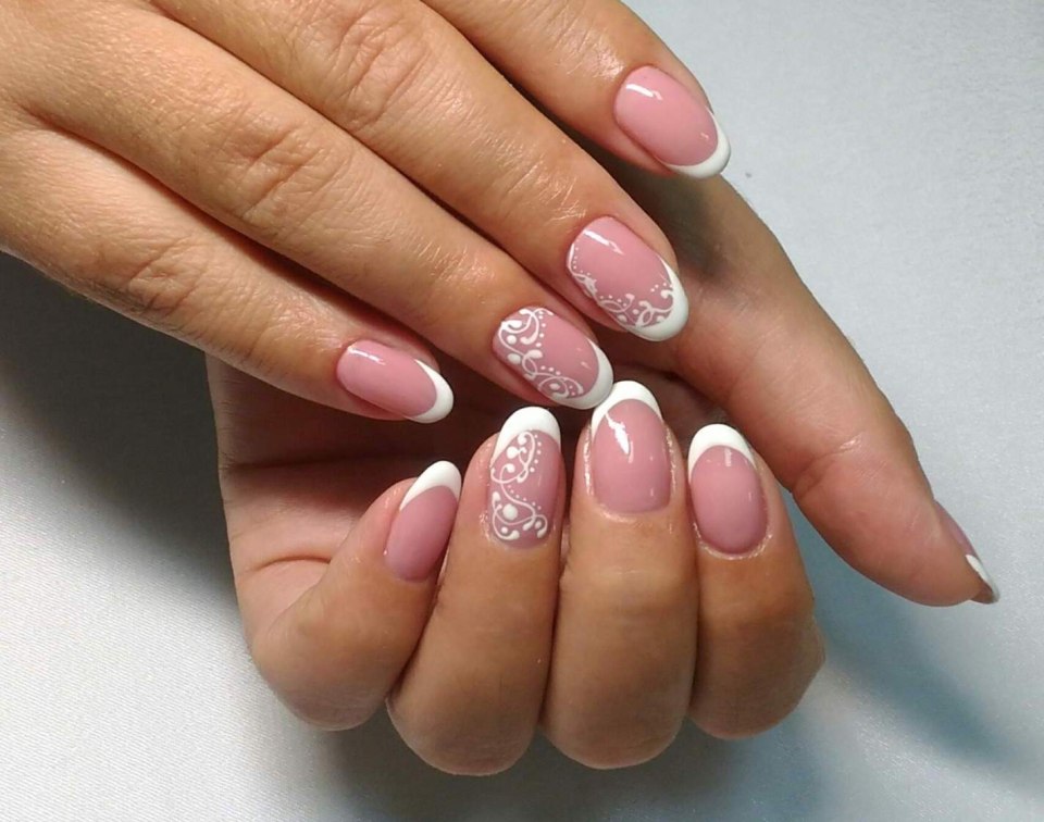 Ногти дизайн показать в 5 пальцах френч