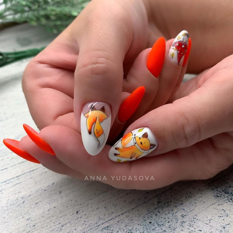 Ногти Елена Гарцева зима