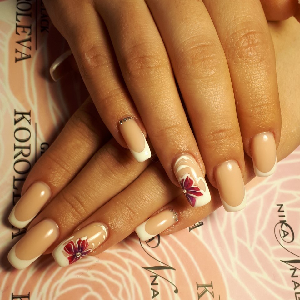 Френч ноги Ой ногти френч ногти