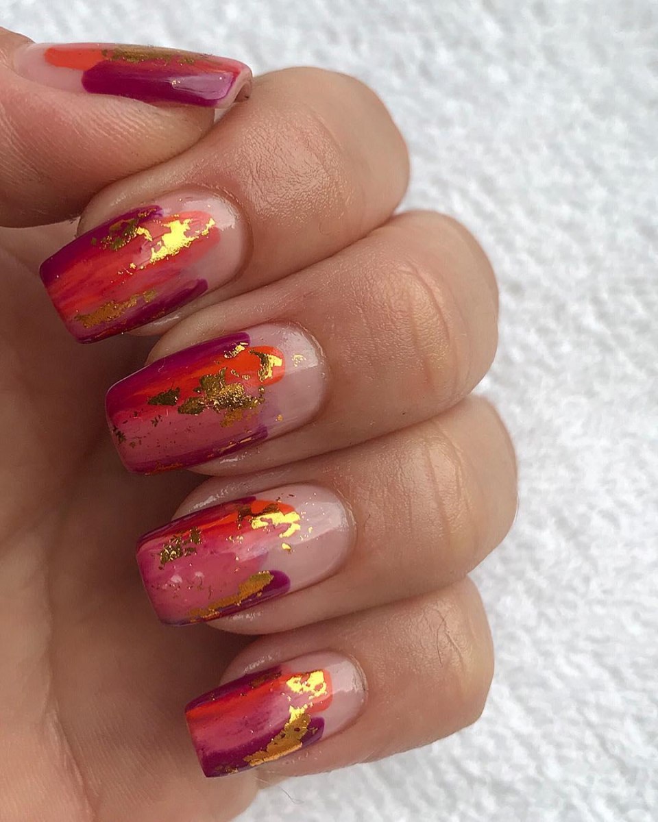 Оранжевый френч