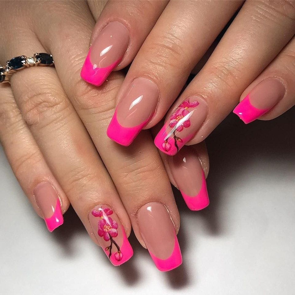 Маникюр необычный френч