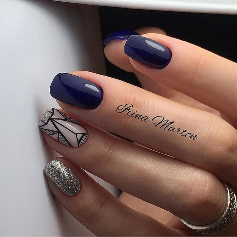 Синий френч