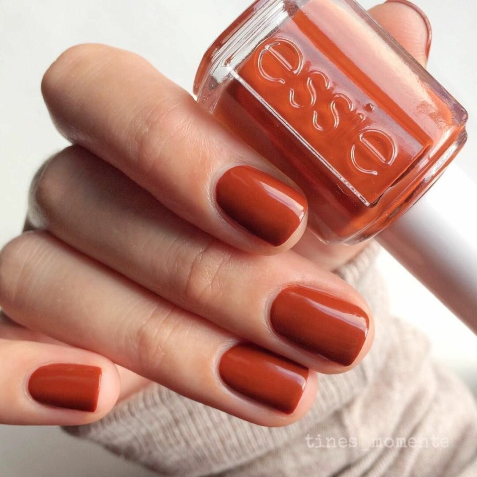 Essie лак терракотовый