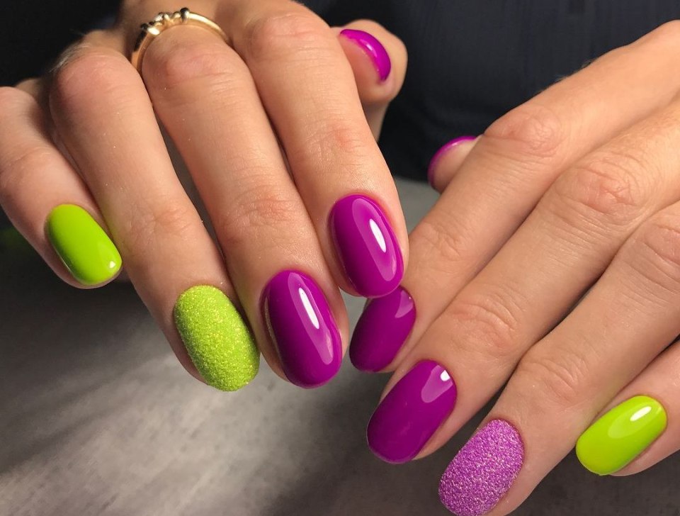 Маникюр на короткие ногти 2020 градиент