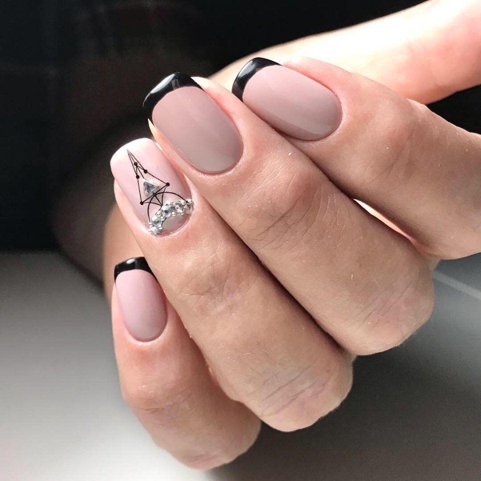 Выкладной френч черный