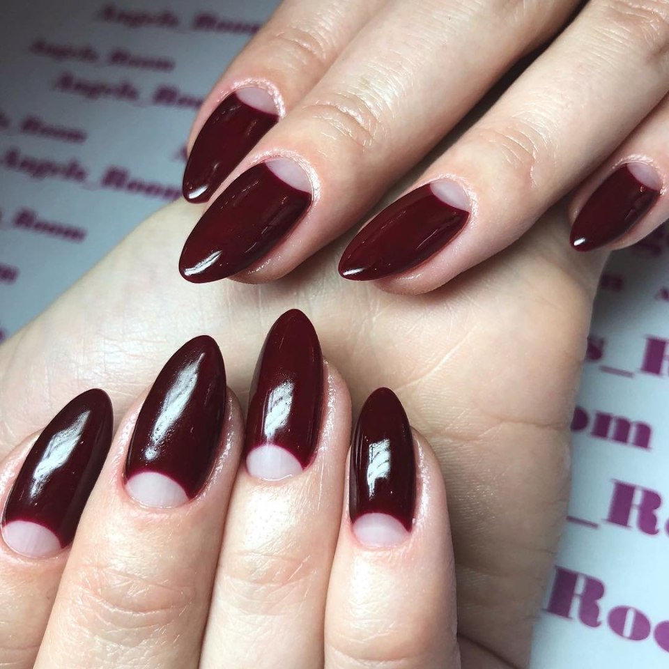 Осенние ногти шеллак