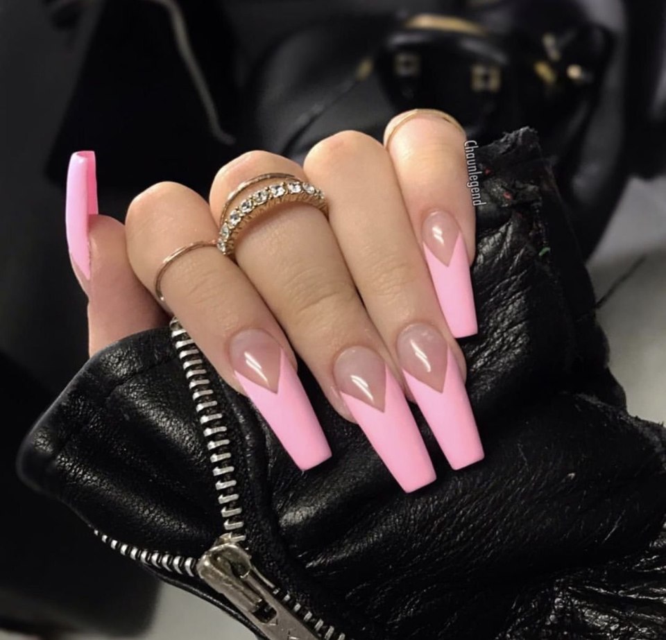 Ногти Коффин балерина