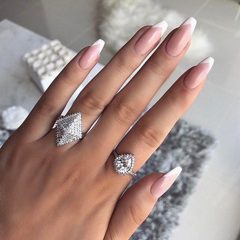 Форма ногтей для маникюра балерина