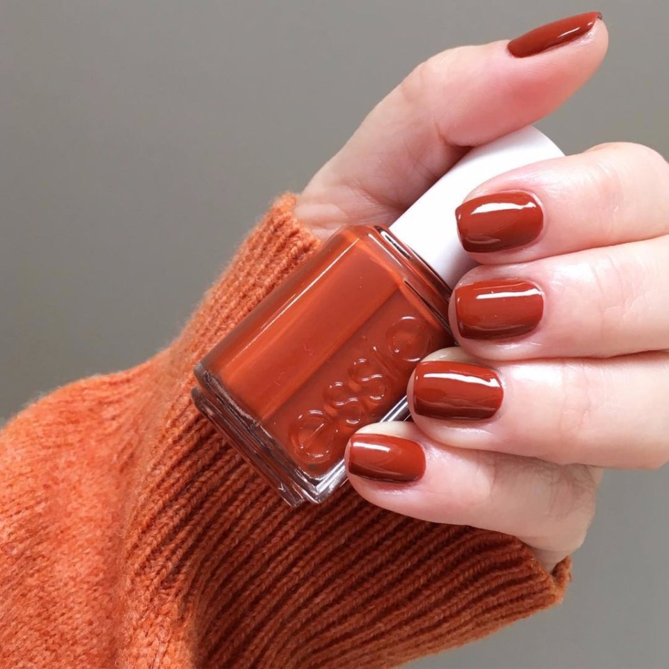 Essie лак терракотовый