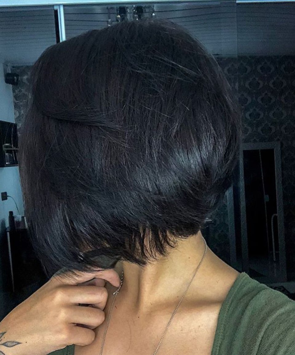 Волосы вид сзади