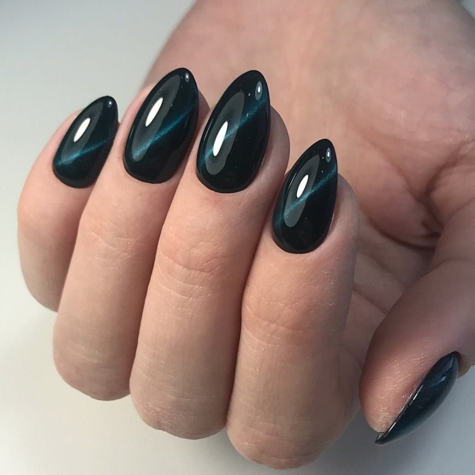 Шеллак кошачий глаз изумрудный