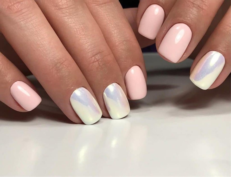 Маникюр 2020 втирка Жемчужная