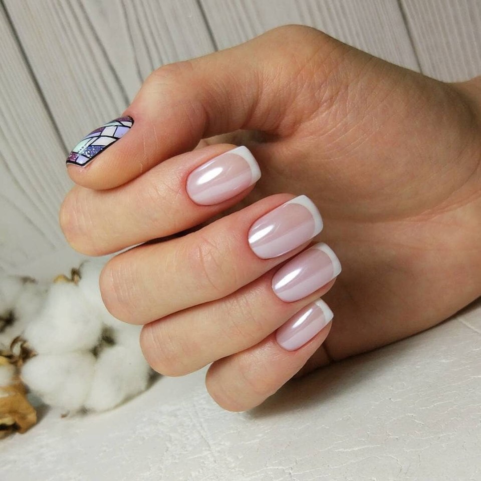 Жемчужная втирка френч