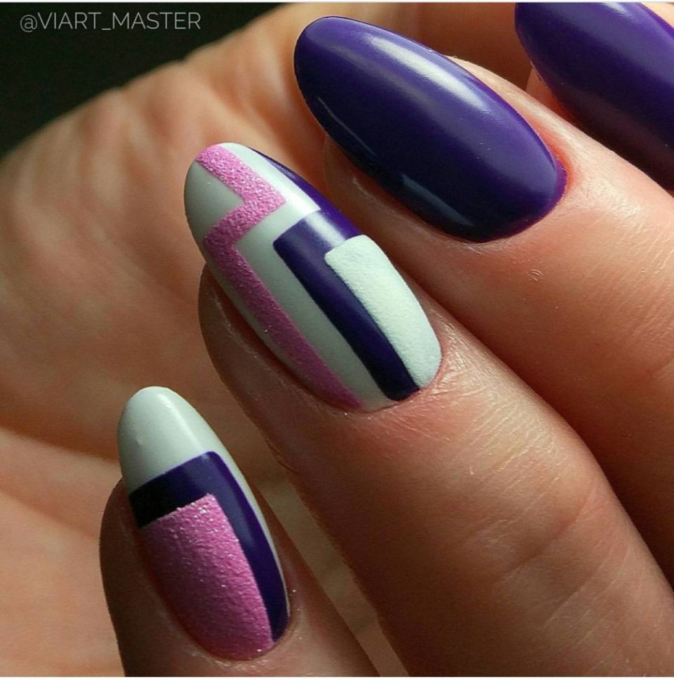 Лавандовый маникюр