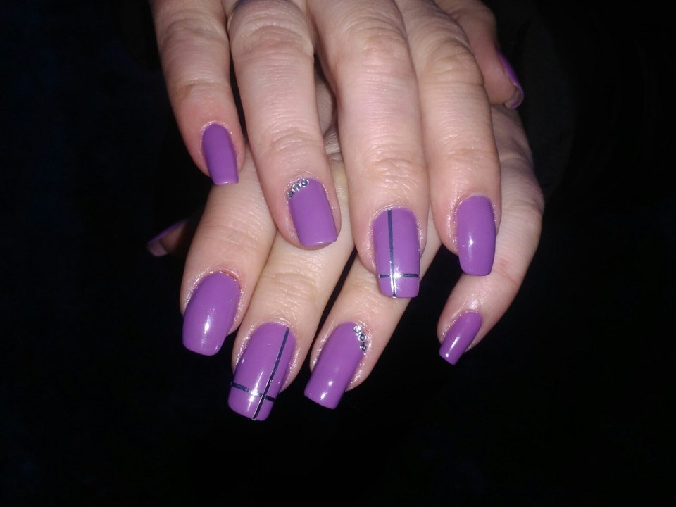 Шеллак фиолетовый френч