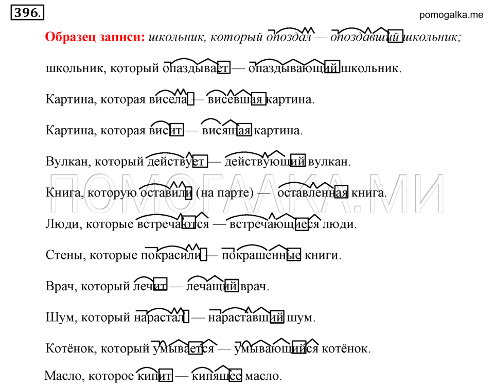 Разбор слова остановились