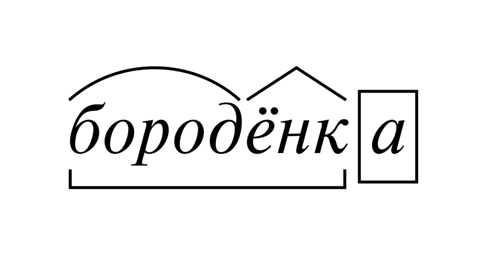 Разбор слова замереть. Эмблема морфем корня в рисунке.