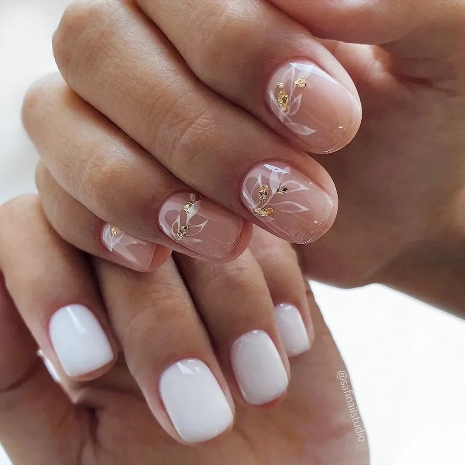 Красивый маникюр на короткие ногти