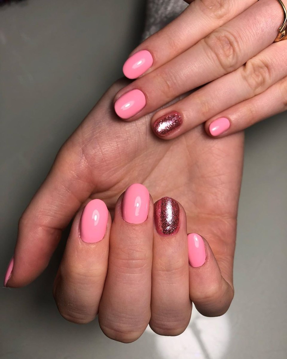 Кошачий глаз розоввманикюр