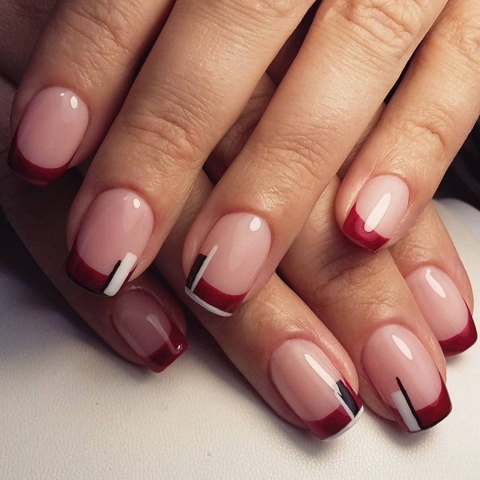 Бордовый френч