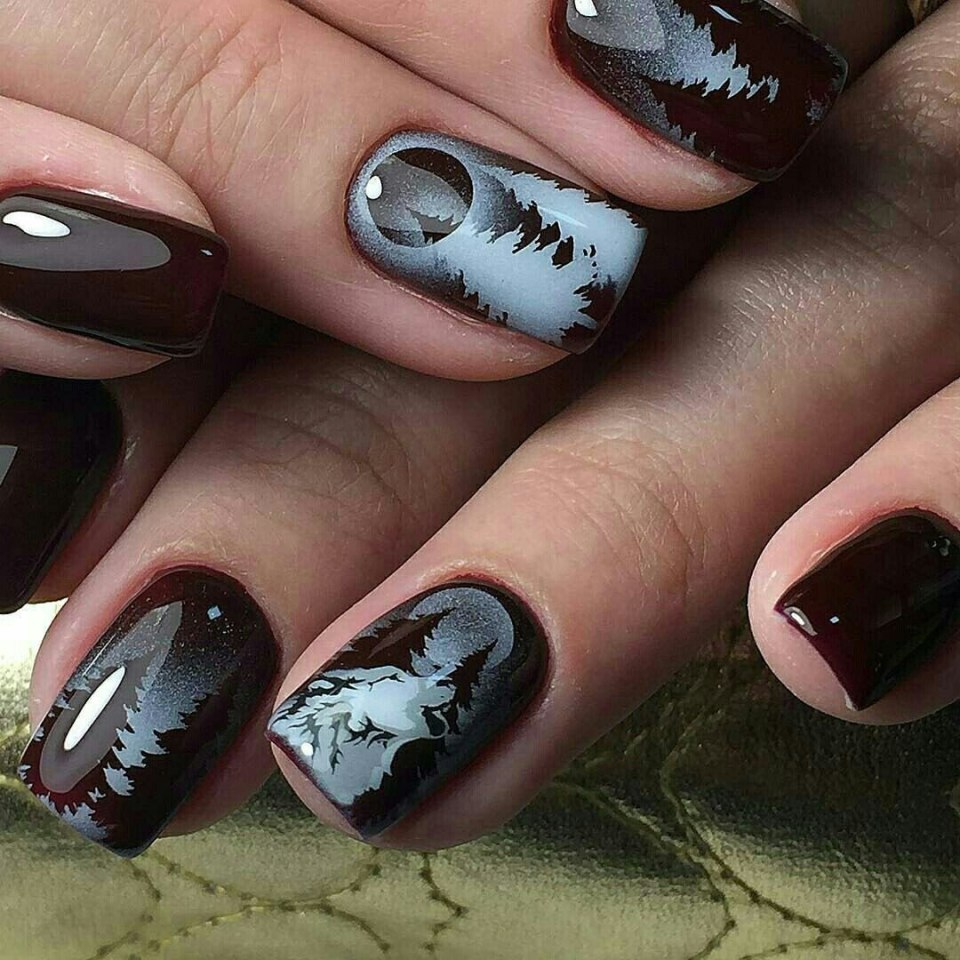 Маникюр с рисунком